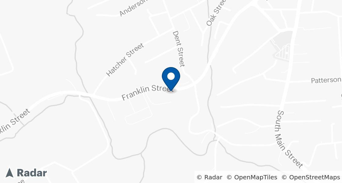Map of Dairy Queen Location:: 995 Franklin St, Rocky Mount, VA, 24151-1268